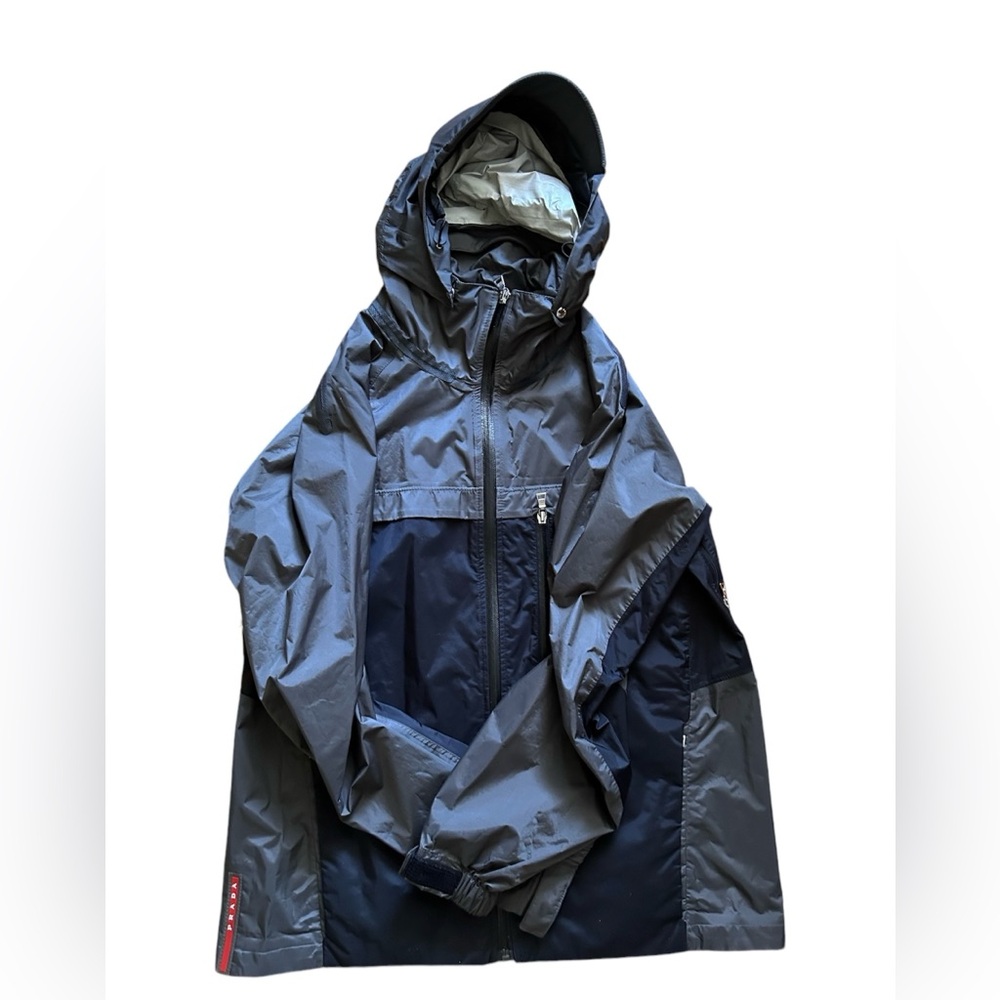 Prada Linea Rossa Removable hood Rain Jacket